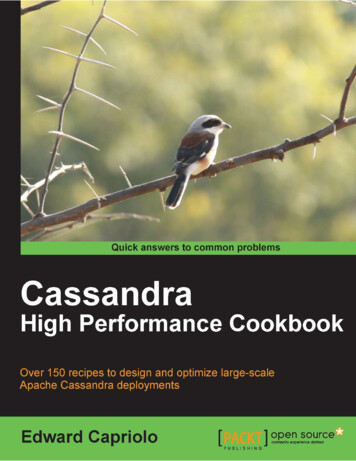 Cassandra High Performance Cookbook - 45.32.102.46