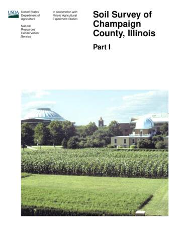 Soil Survey Of Champaign County, Illinois - USDA