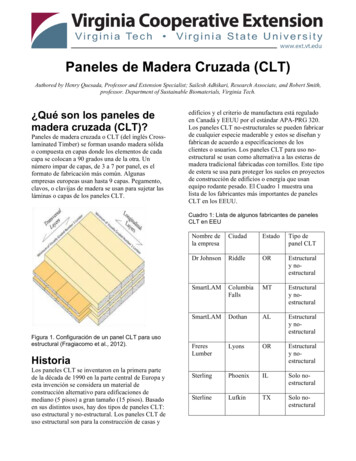 Paneles De Madera Cruzada (CLT)