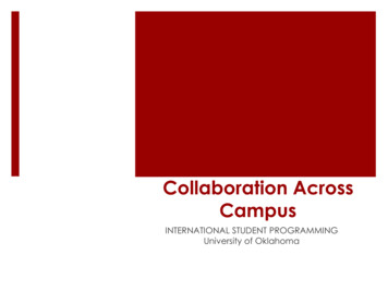 Collaboration Across Campus - Oklahoma State University-Stillwater