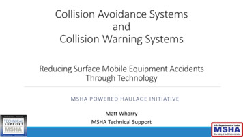 Collision Avoidance Systems And Collision Warning Systems
