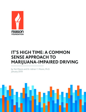 A Common Sense Approach To Marijuana-Impaired Driving - Reason Foundation
