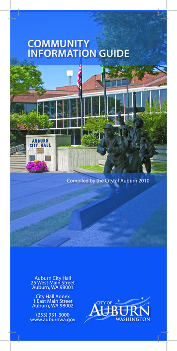 Community Information Guide - Auburn School District