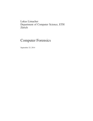 Computer Forensics - Ethz.ch