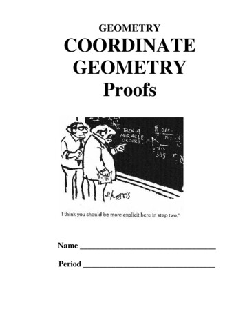 GEOMETRY COORDINATE GEOMETRY Proofs - White Plains Public Schools