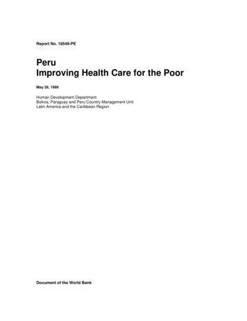 Peru Improving Health Care For The Poor - Future.edu