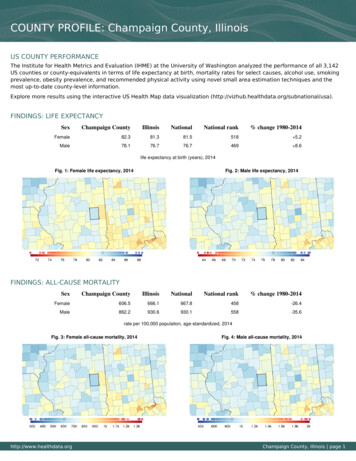 County Report Champaign County Illinois - Institute For Health Metrics .