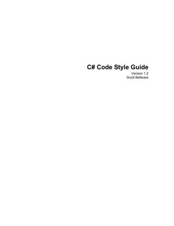 C# Code Style Guide V1.2 - SourceFormat
