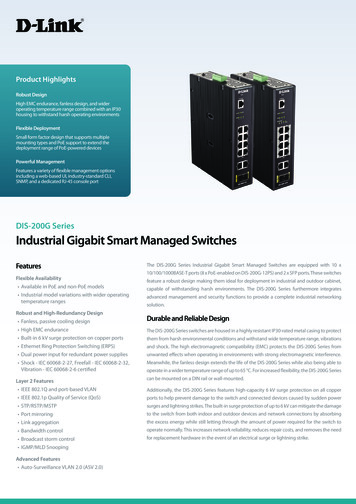 DIS-200G Series Industrial Gigabit Smart Managed Switches - D-Link