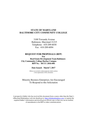 State Of Maryland Baltimore City Community College