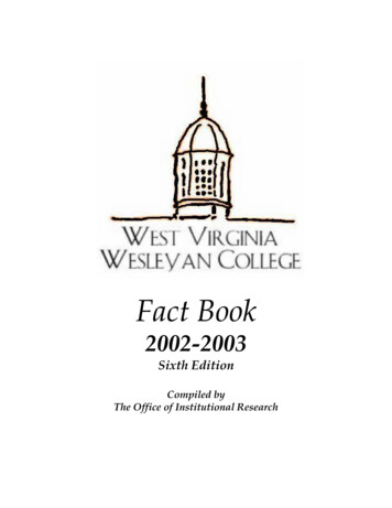 Fact Book - West Virginia Wesleyan College