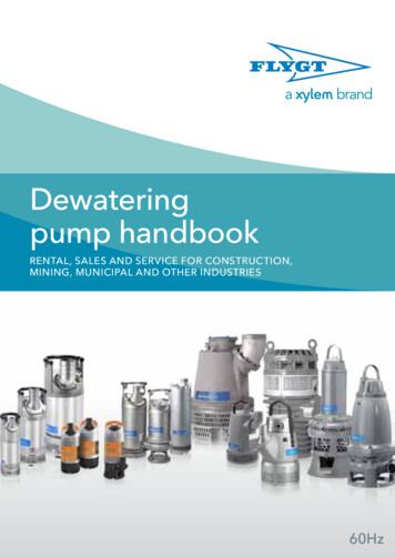 Dewatering Pump Handbook - Xylem Inc.
