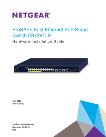 ProSAFE Fast Ethernet PoE Smart Switch FS728TLP Hardware . - Netgear