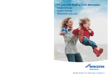 Oil And LPG Heating From Worcester. - Freeola