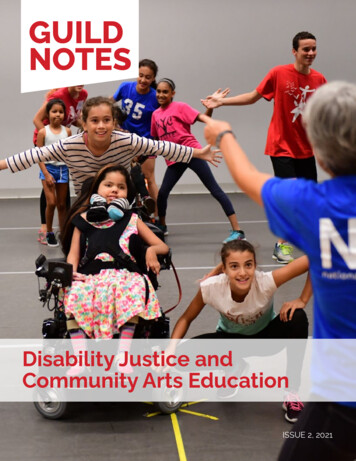 GUILD NOTES - National Guild For Community Arts Education