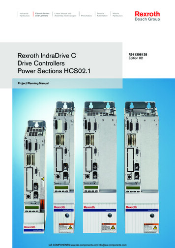 Edition 02 Drive Controllers Power Sections HCS02