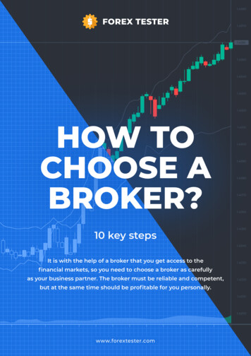 How To Choose A Broker [EN] - Forex Tester