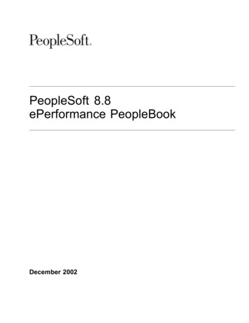 PeopleSoft 8.8 EPerformance PeopleBook - Oracle