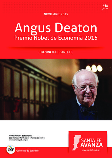 NOVIEMBRE 2015 Angus Deaton - Santa Fe