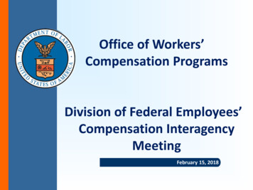 Office Of Workers' Compensation Programs Division Of Federal Employees .