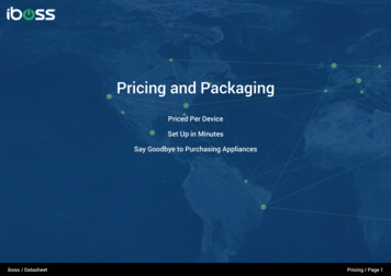 Pricing And Packaging - Iboss