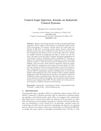 Control Logic Injection Attacks On Industrial Control Systems