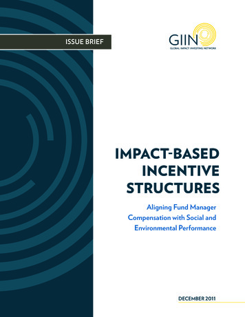 IMPACT-BASED INCENTIVE STRUCTURES - The GIIN