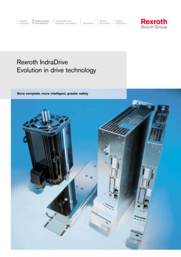 Rexroth IndraDrive Evolution In Drive Technology - Nuova Elva