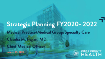 Strategic Planning FY2020- 2022 - Cook County Health