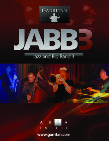 User's Guide To Garritan Jazz & Big BandThVersion 3 1