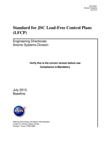 Standard For JSC Lead-Free Control Plans (LFCP)