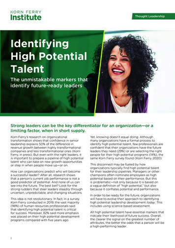 Identifying High Potential Talent - Korn Ferry