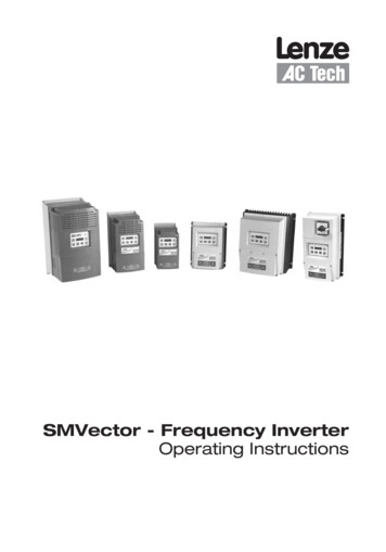 SMVector - Frequency Inverter Operating Instructions - Hydraulic Megastore
