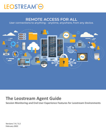 The Leostream Agent Guide - VDI And Remote Access