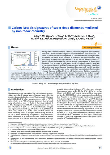 Carbon Isotopic Signatures Of Super-deep Diamonds Mediated By Iron .
