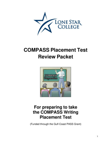 COMPASS Placement Test Review Packet - Lone Star College System
