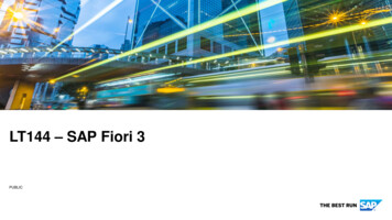 LT144 - SAP Fiori 3