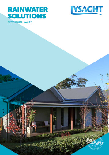 Rainwater Solutions - Roofing Supplies Sydney