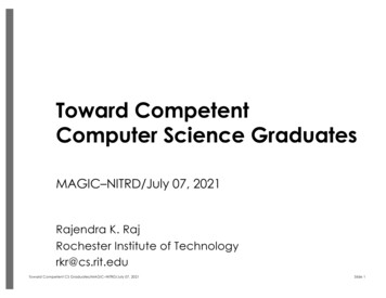 Toward Competent Computer Science Graduates - NITRD