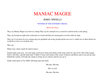 MANIAC MAGEE - Internet Archive