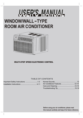WINDOW/WALL TYPE ROOM AIR CONDITIONER - Crosley 