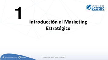 Introducción Al Marketing Estratégico - Ecotec