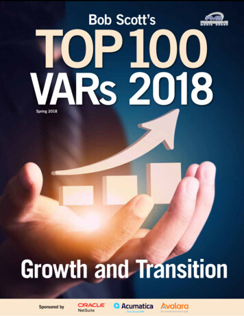 Bob Scott's TOP100 VARs 2018 - GURUS Solutions