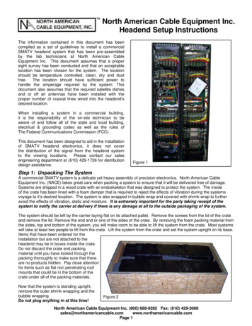 North American Cable Equipment Inc. Headend Setup Instructions
