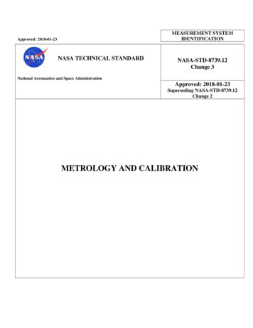 Metrology And Calibration - Nasa