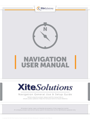 NavNGo User Manual XSG4NA - XSNA