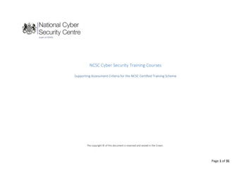 NCSC Cyber Security Training Courses