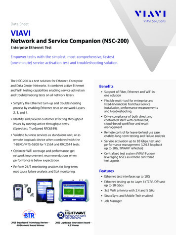 Network And Service Companion (NSC-200) - Viavisolutions 