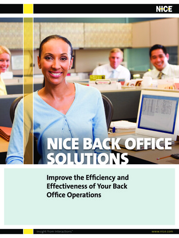 NICE BACK OFFICE SOLUTIONS - Euristic-partner.ro