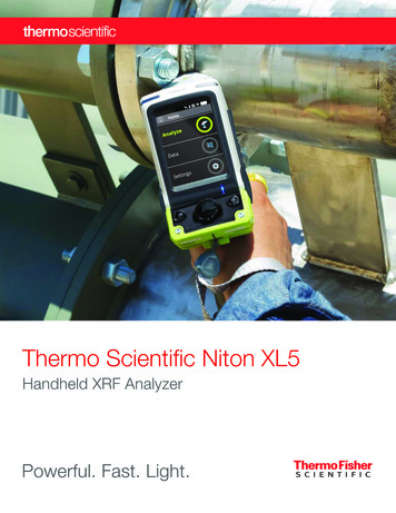 Thermo Scientific Niton XL5 - Elemental Controls